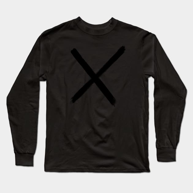 Malcolm X Long Sleeve T-Shirt by Buff Geeks Art